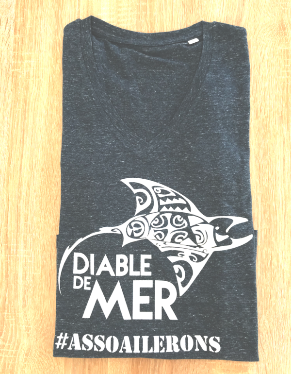 raie manta diable de mer t-shirt